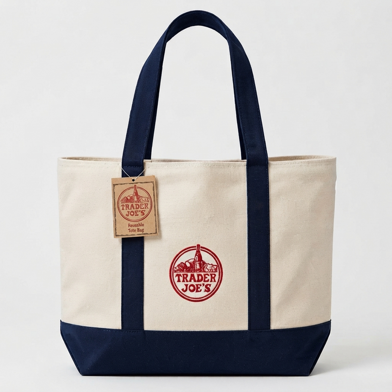 Trader Joe's Large Canvas Tote Reusable Bag